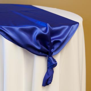 Royal Blue Satin Runner