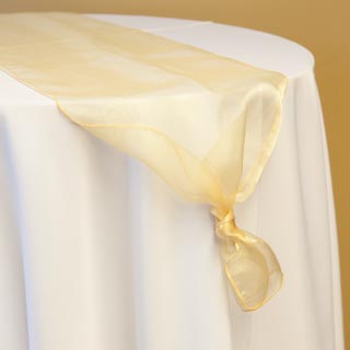 Gold Organza Runner