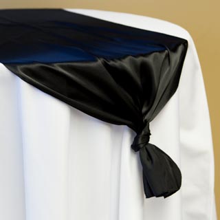 Black Satin Runner