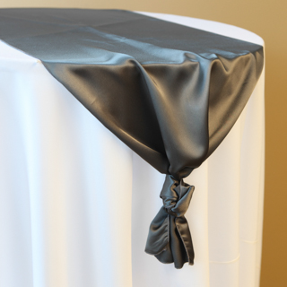 Charcoal Satin Runner