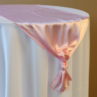 Light Pink Satin Runner