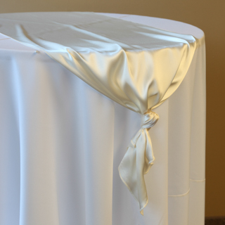Ivory Satin Runner