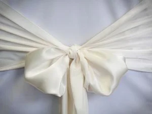 Ivory Satin Sash