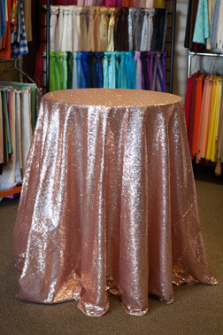 Blush Sequin 120" Round