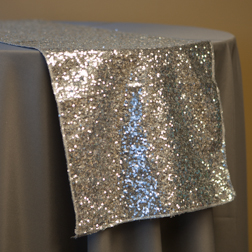 Silver Sequin Runner