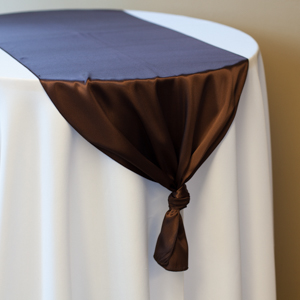 Chocolate Satin Runner