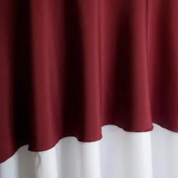 Burgundy Available In: Rounds: 90”|120”|132” Squares: 54”|84” Banquets: 90”x132”|90”x156” Napkins: 20”x20”