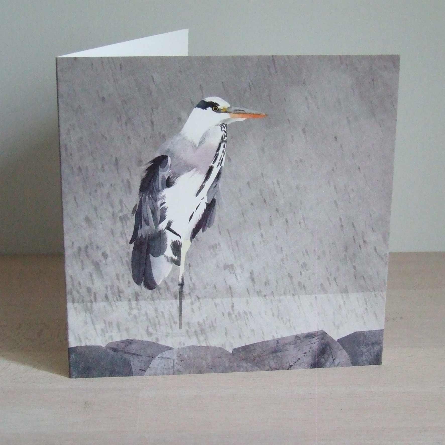 Heron in the Rain © Francesca Chalk