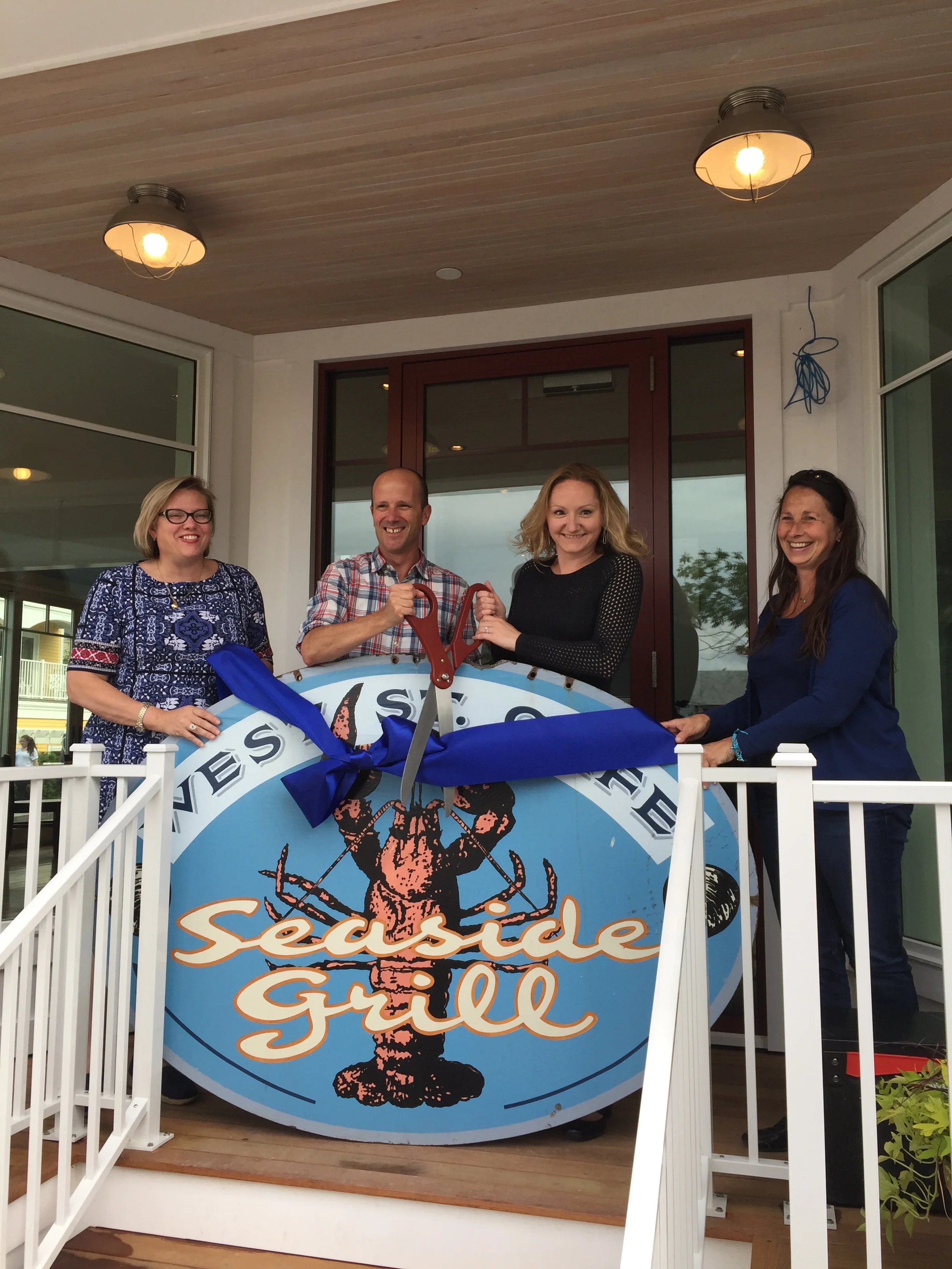 A big thank you to Martha & Kelly from the Bar Harbor Chamber of Commerce for helping make our soft opening a success! 