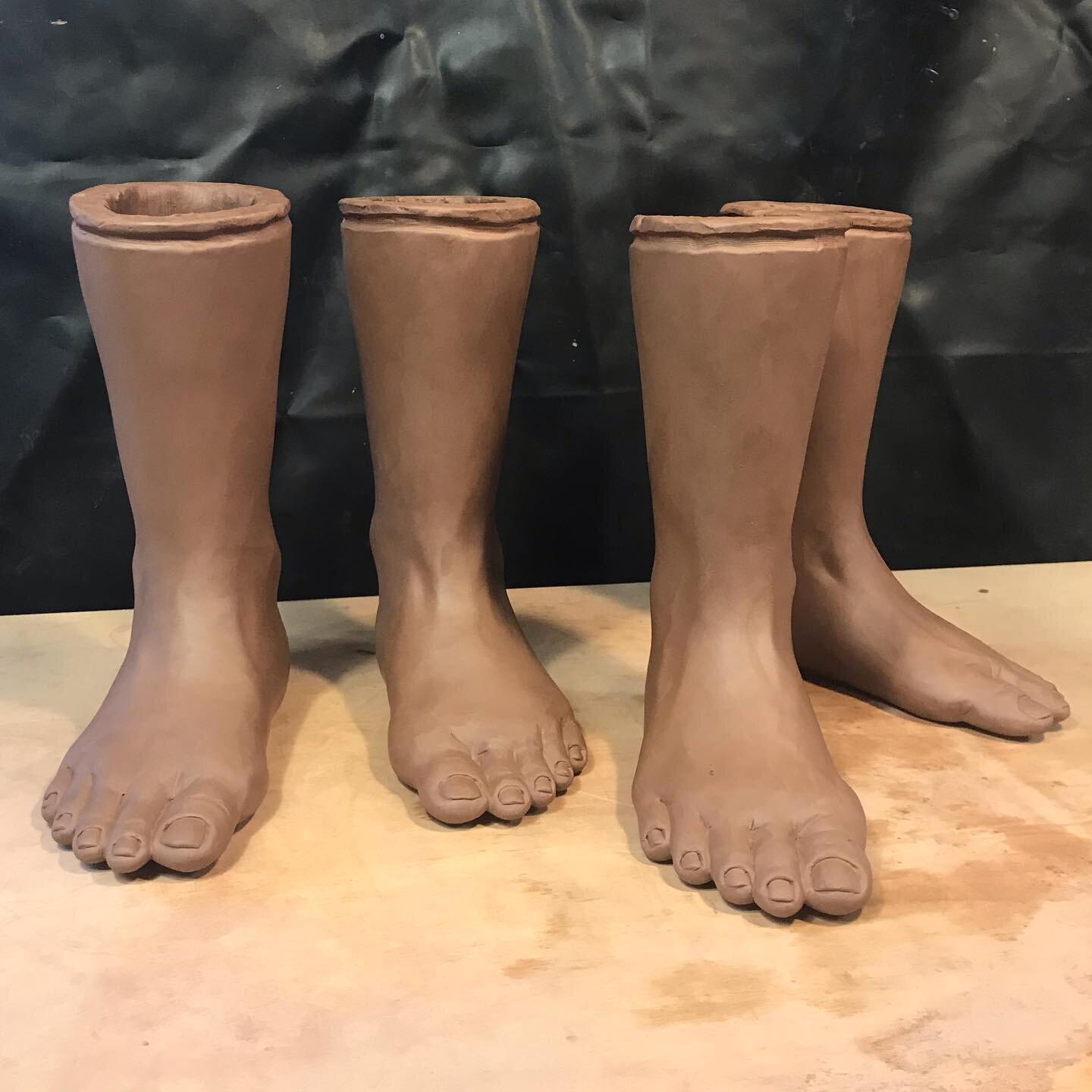 #wip #feet #sculpture #earthenware