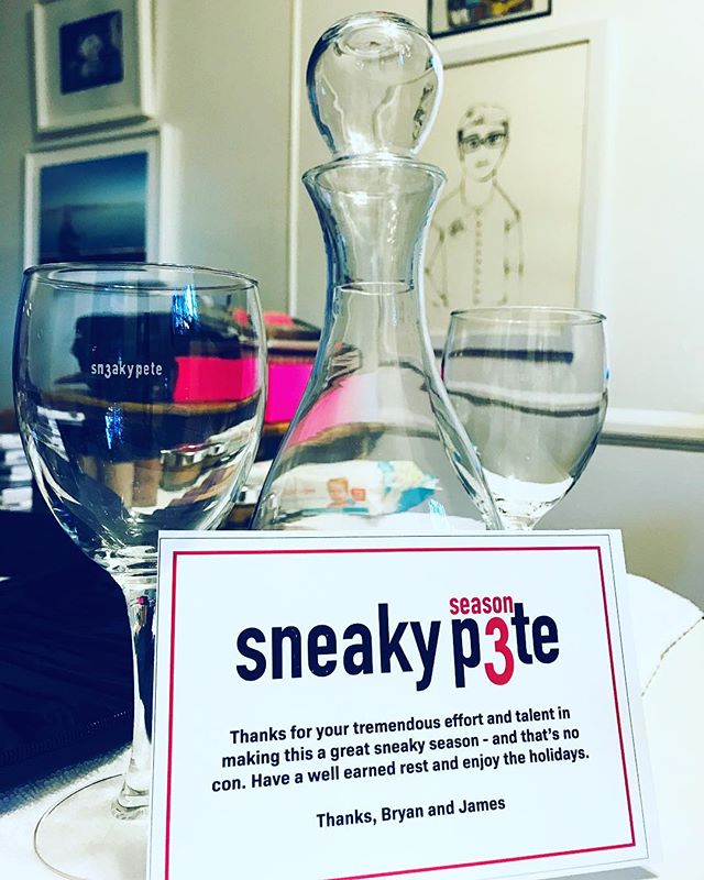 Bittersweet goodbyes to #SneakyPete season 3. I wouldn&rsquo;t have traded this experience for anything. &hearts;️💔