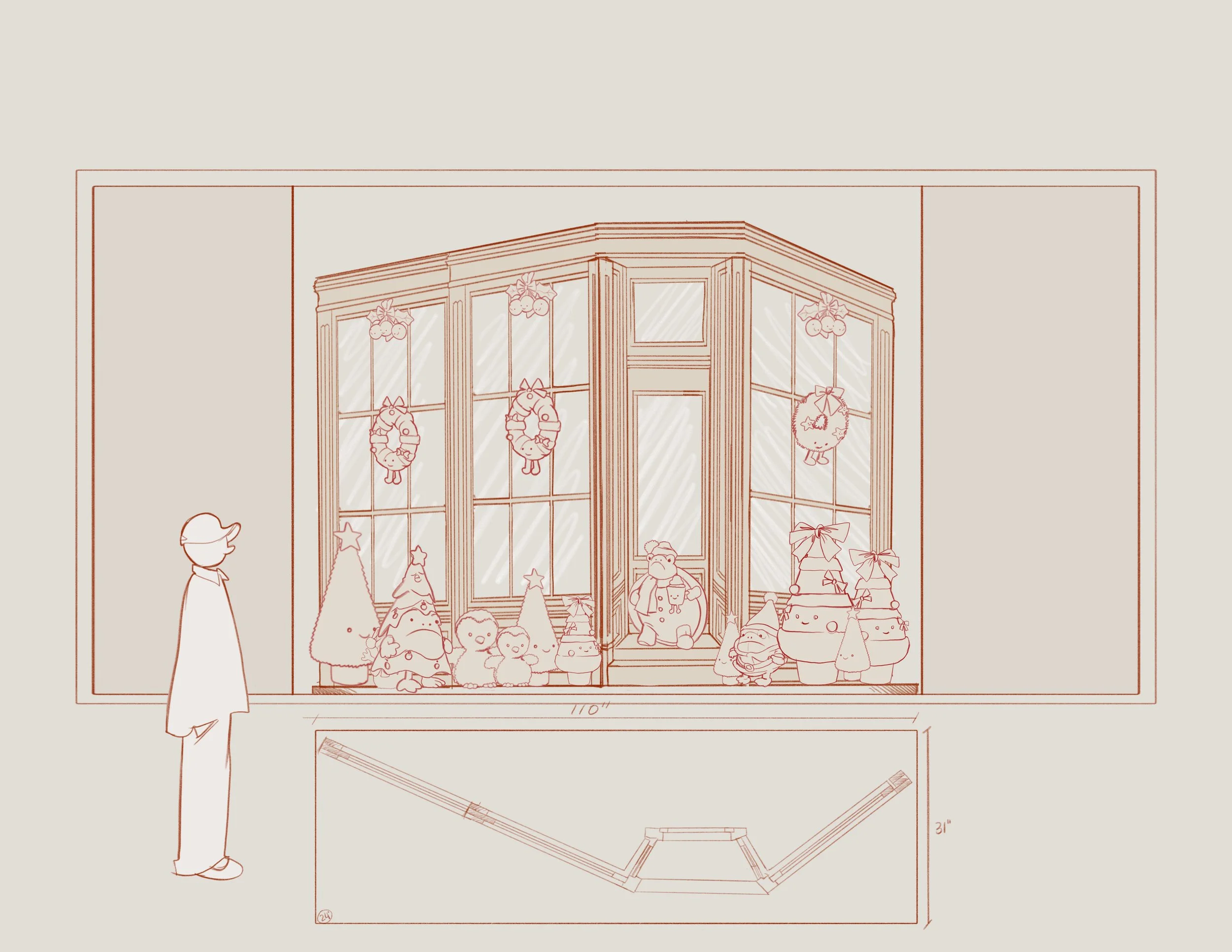 Concept Design - Jellycat Holiday 2024 - Shop Cat