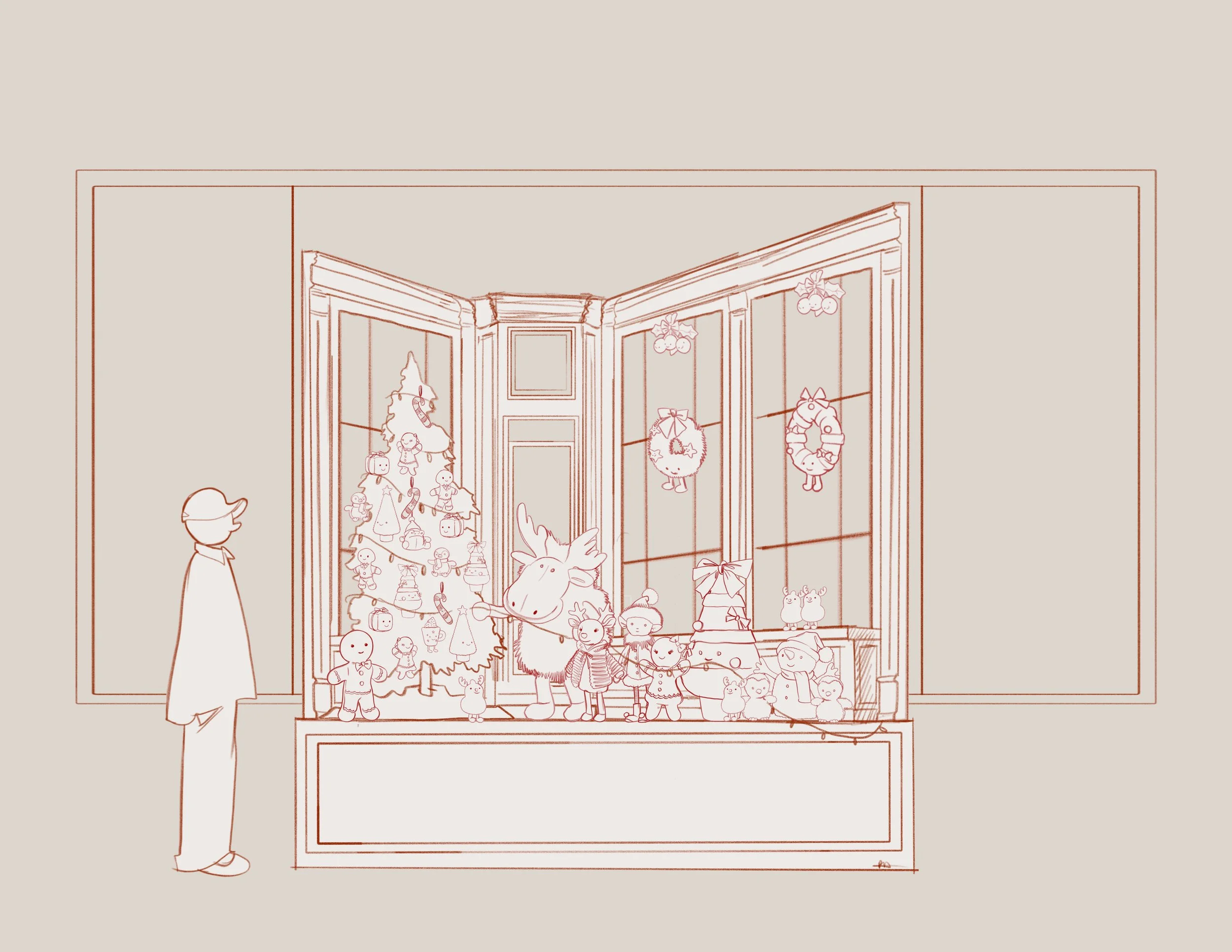 Concept Design - Jellycat Holiday 2024 - Shop Cat