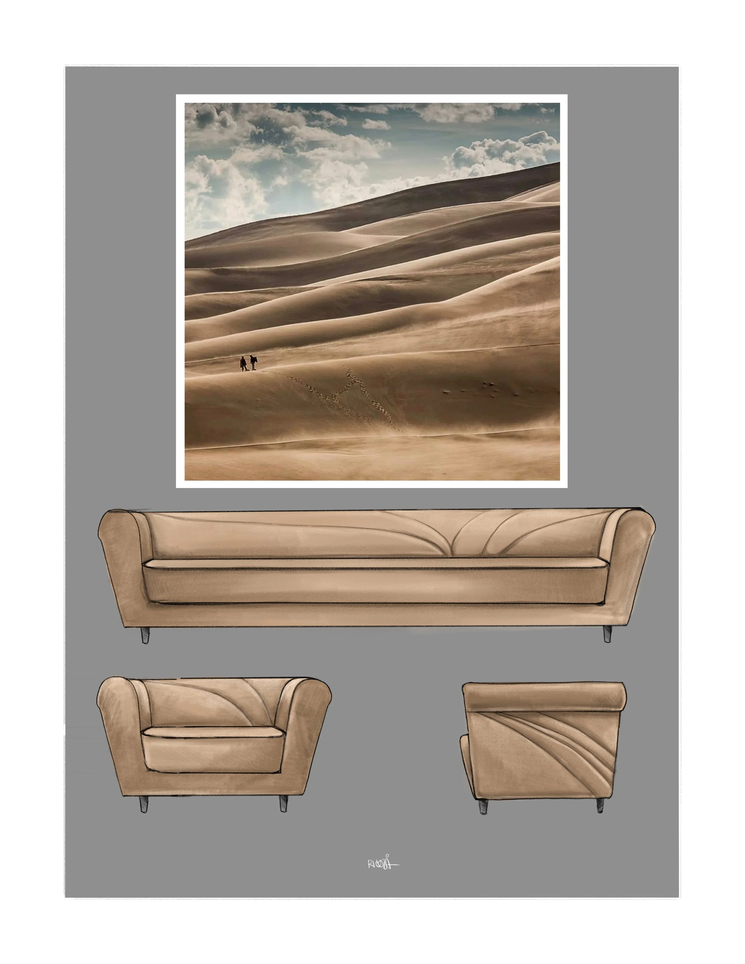 Concept Design - Sand Suede