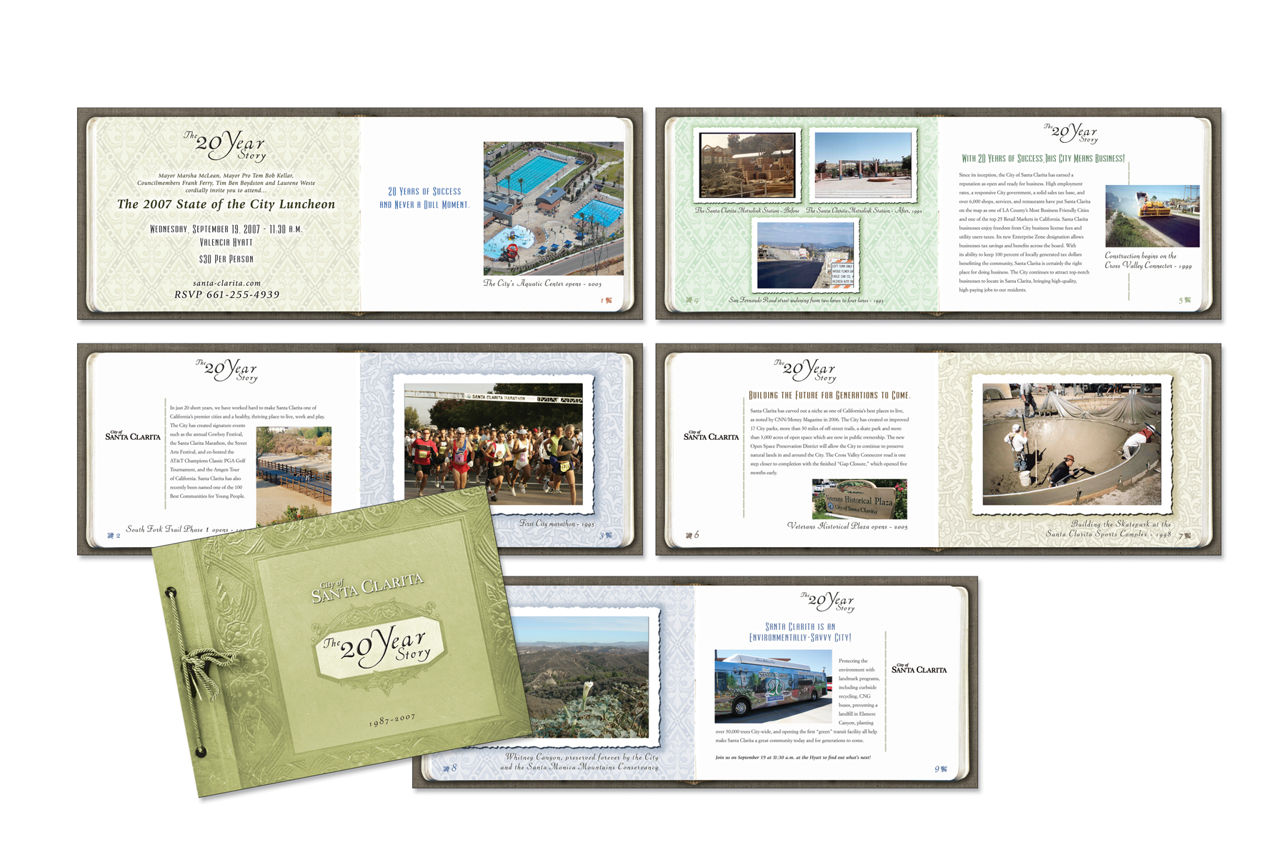 State of the City storybook invitation - Bronze - Summit Creative Awards