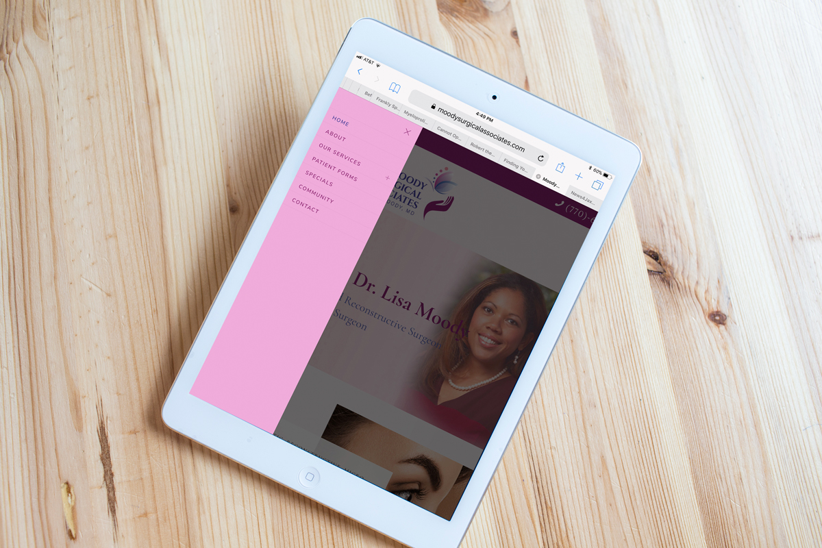 Mobile friendly website on all devices.