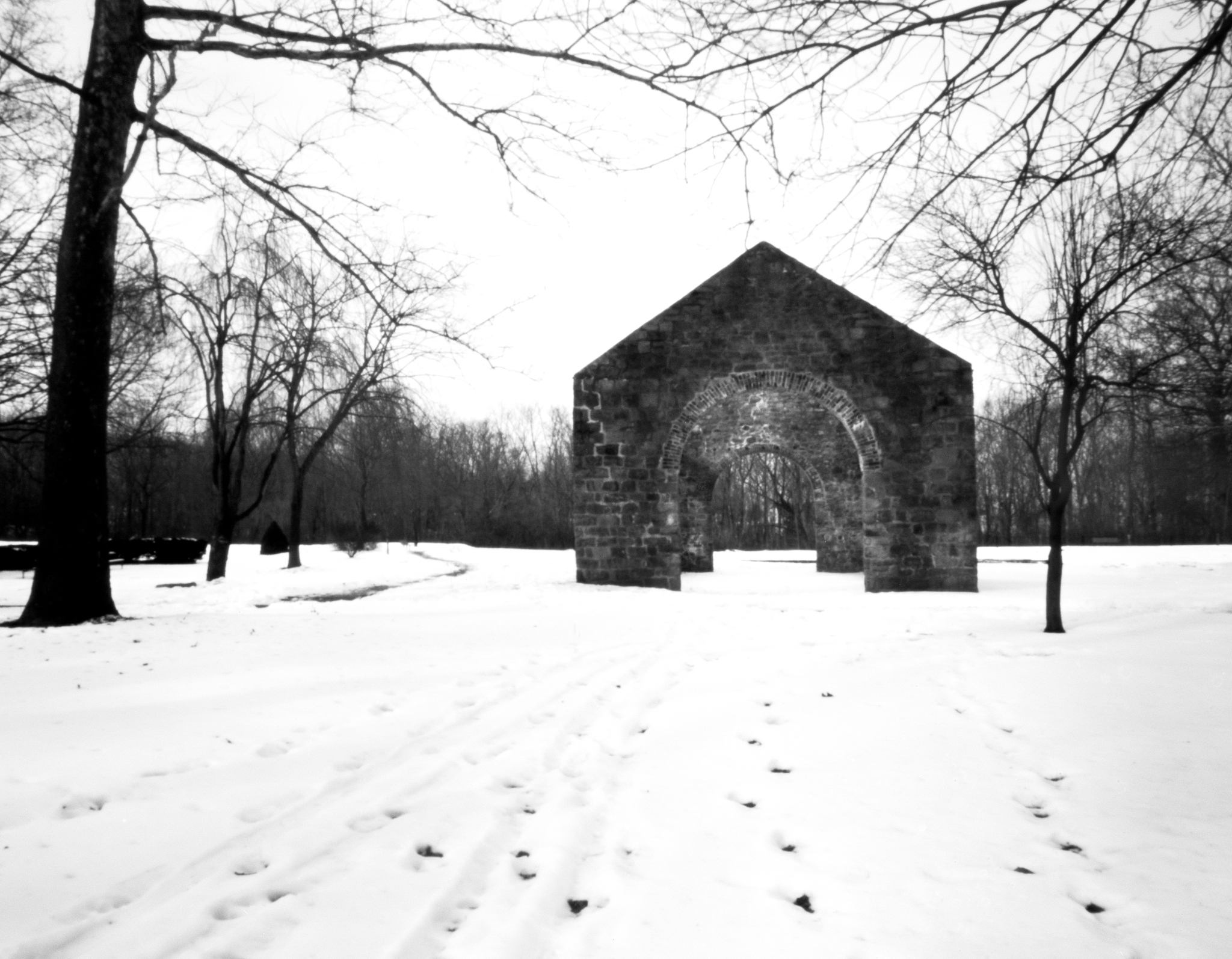 Lockridge Furnace ruins. Alburtis, Pennsylvania. Rob Kauzlarich built 90mm 4x5.