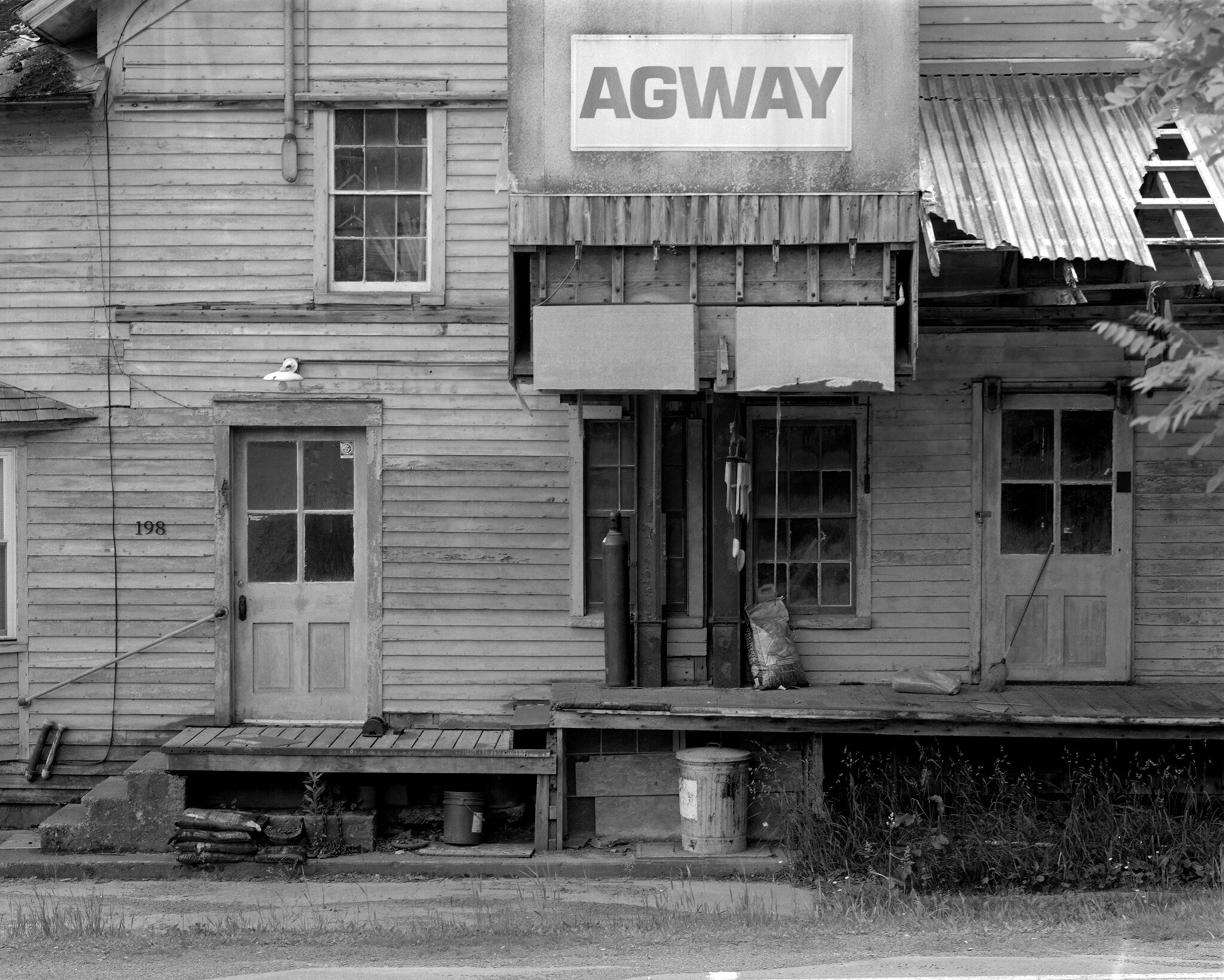 Old Agway feed mill.  Thompson, PA.