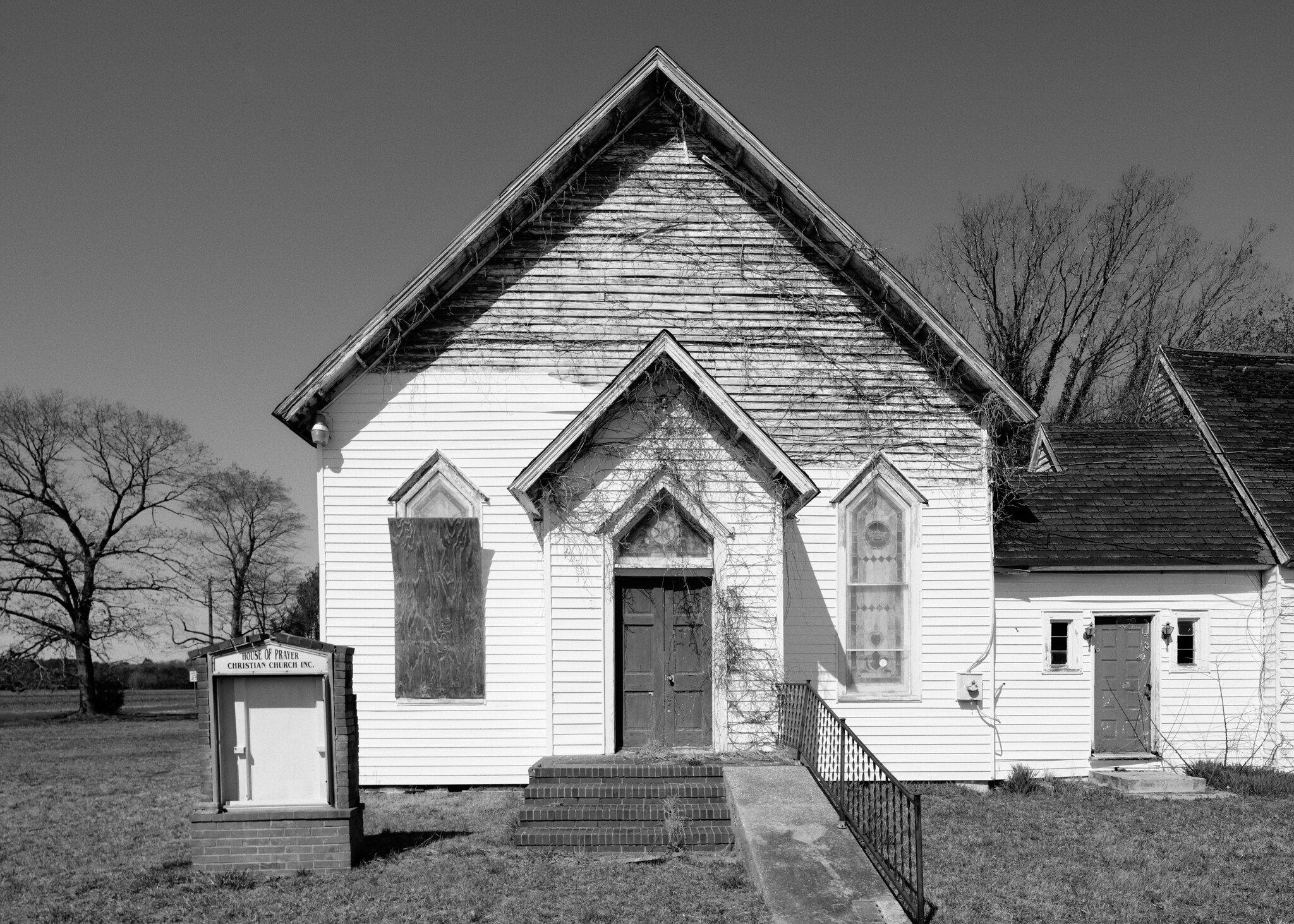  The abandoned House of Prayer Christian Church.  Sussex County, DE. 