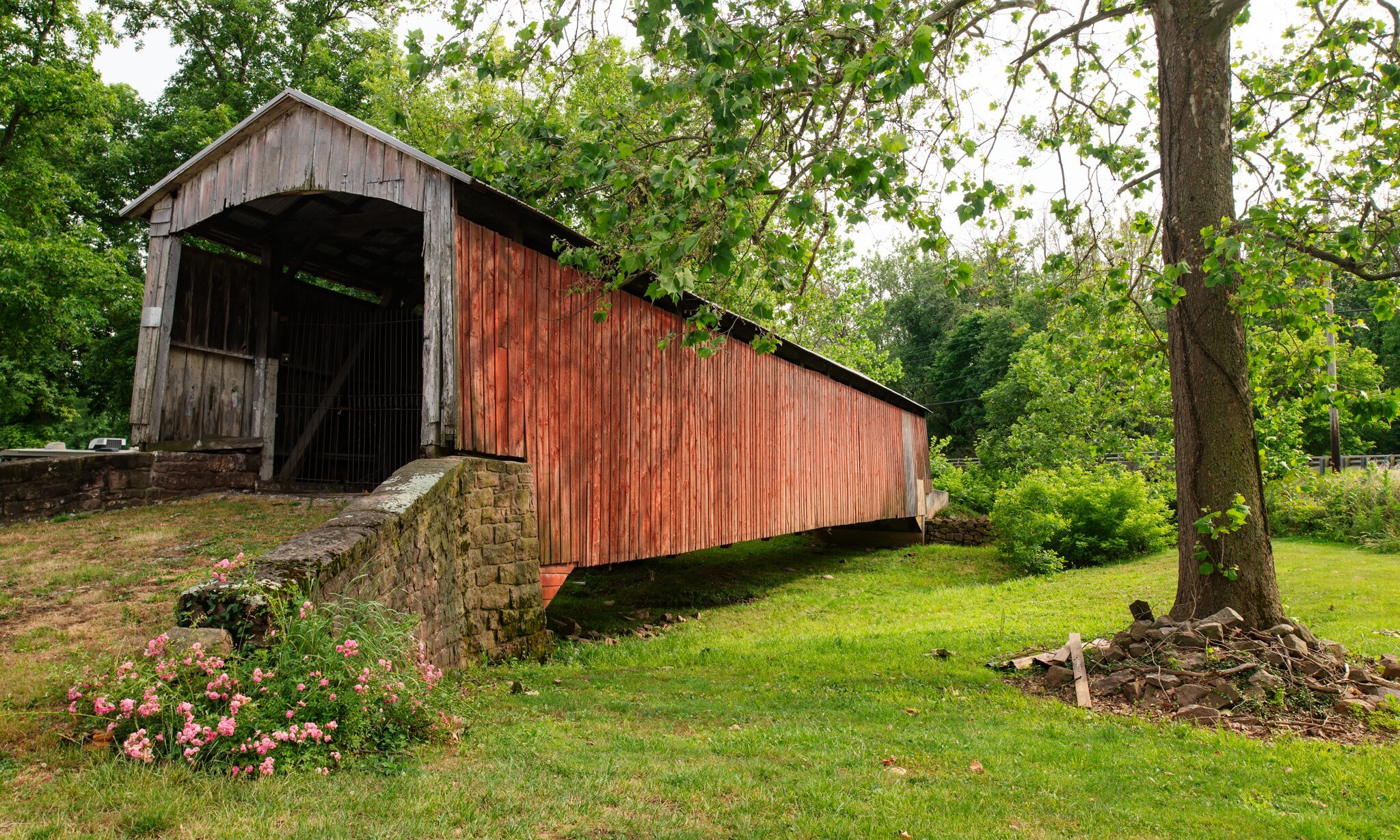  Red Run Covered Bridge, Earl Township, Lancaster County, PA.  Built in 1866. 