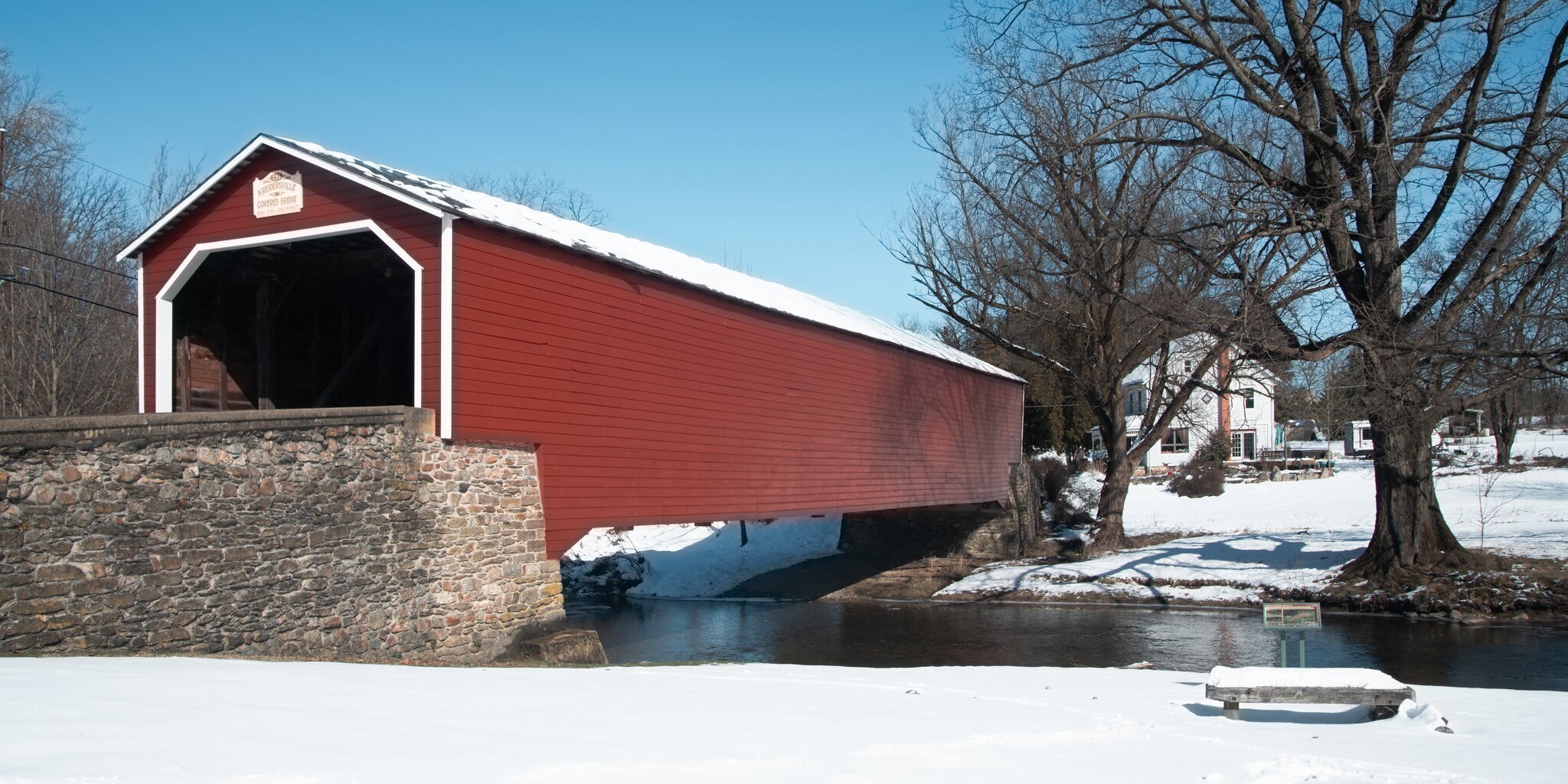  Kreidersville Covered Bridge, Northampton County, PA.  Built in 1839.  