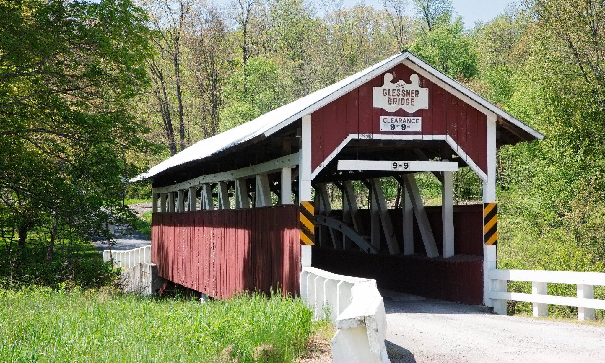  Glessner Covered Bridge in Shanksville, Somerset County, PA.  Buit in 1881. 