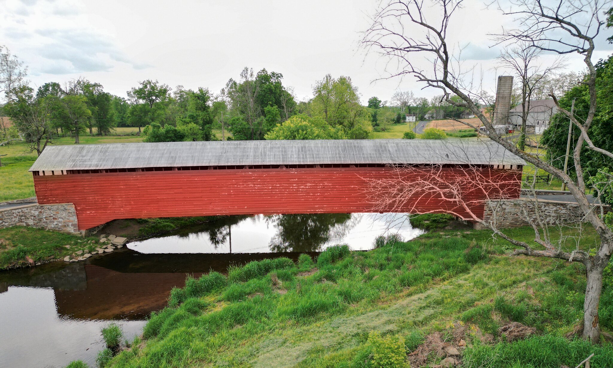  Greisemer Mill Covered Bridge, Oley, Berks County, PA.  Built in 1832. 