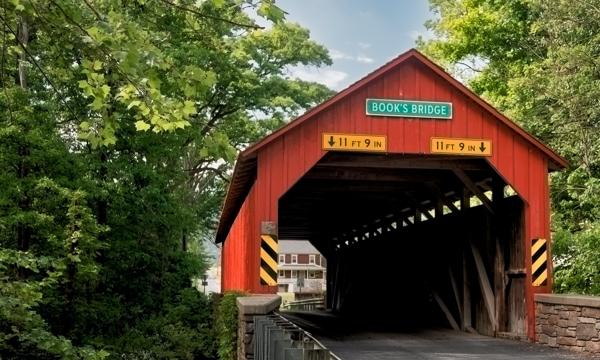  Books Covered Bridge in Jackson Township, Perry County, PA.  Built in 1854 and rebuilt in 2003-2004. 