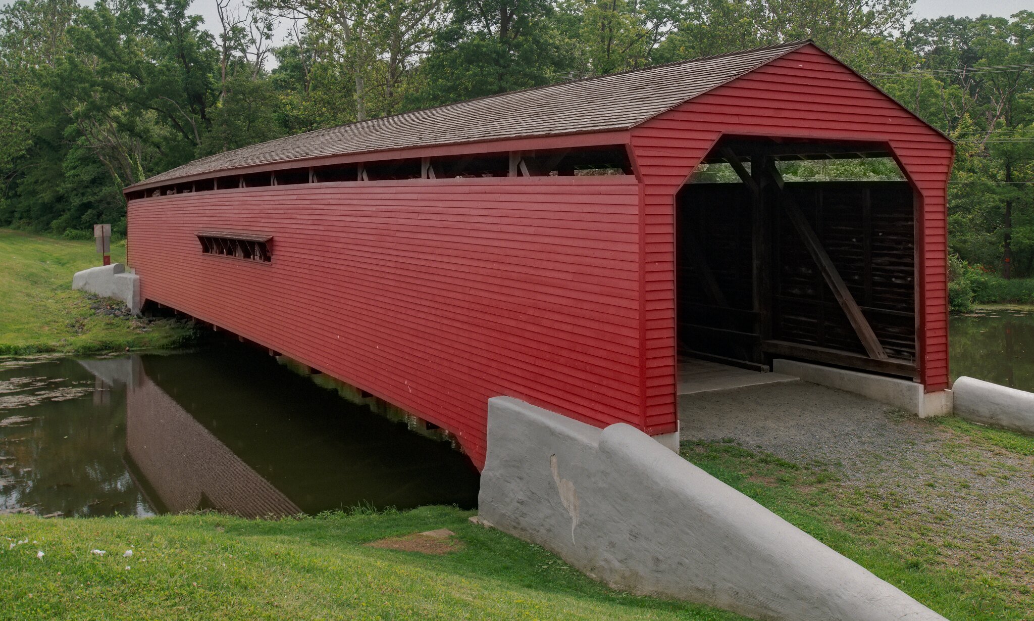  Gilpin Falls Covered Bridge in North East, Cecil County, MD.  Built in 1860. 