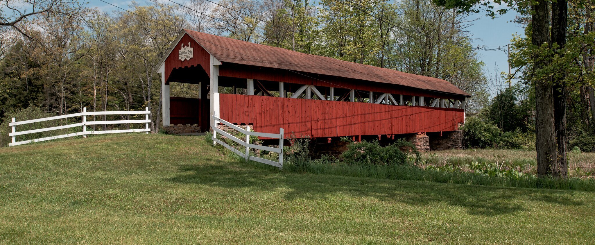  Trostletown Covered Bridge in Stoystown, Somerset County, PA.  Built in 1873. 