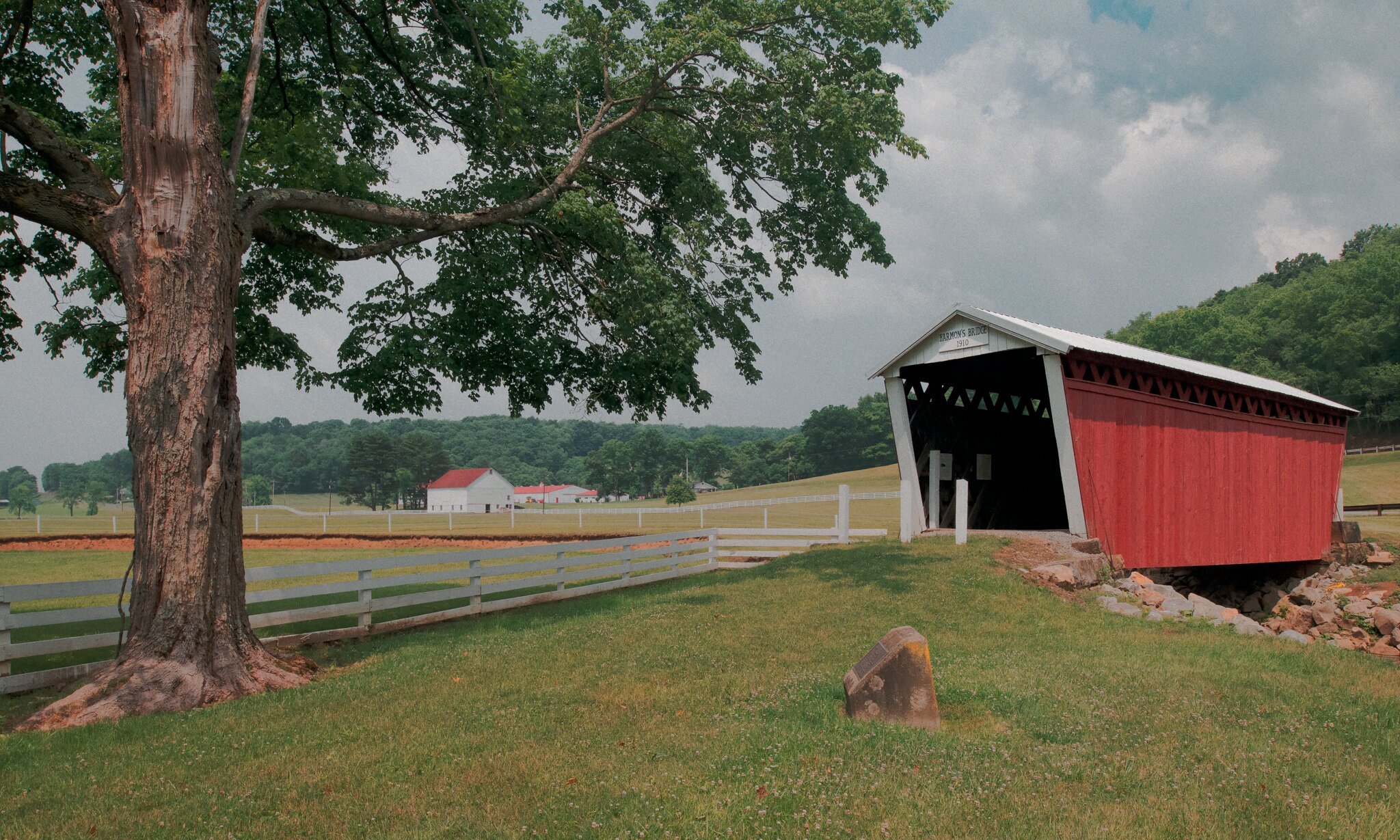  Harmon Covered Bridge in Washington Township, Indiana County, PA.  Built in 1910. 