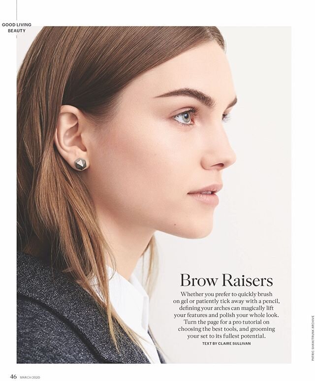 Talking BROWS in the latest issue of Martha Stewart Living.✨It&rsquo;s always such an incredible honor to be featured and then when your name appears in the conversation right next to @kristiestreicher you just act normal, it&rsquo;s cool, I&rsquo;m 