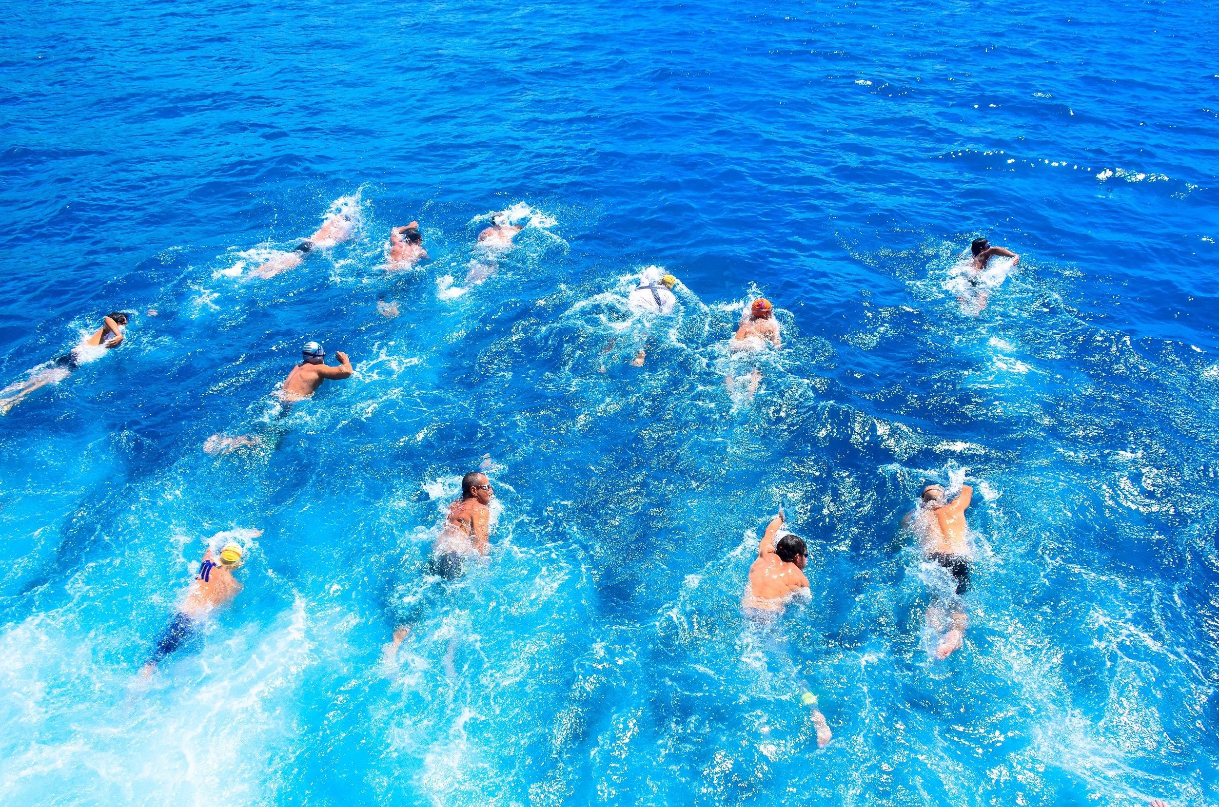 Ocean swimming in Tahiti.
