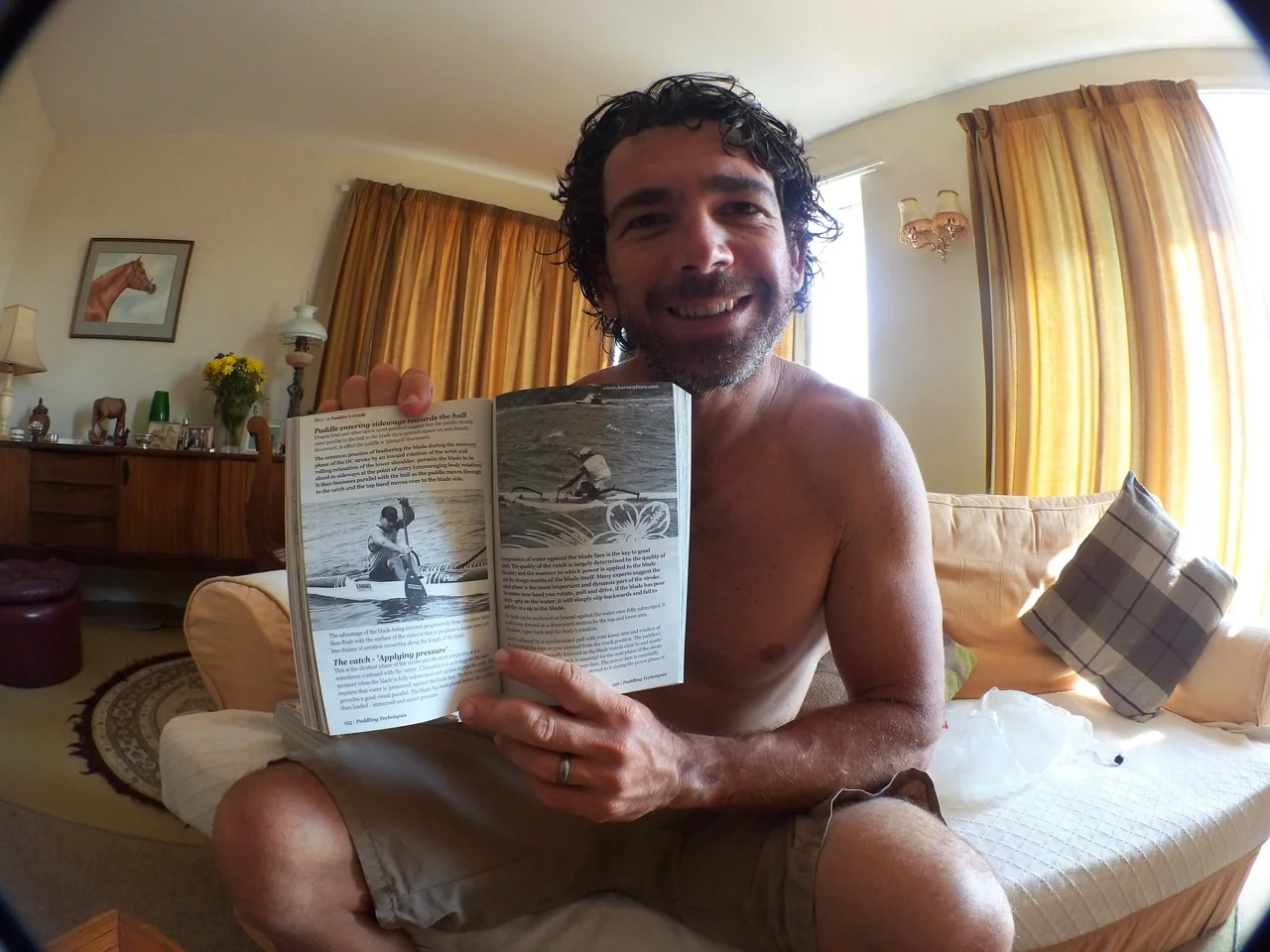 Travis Grant. One of the world’s best relaxing at our home in the UK. He’s contributed and featured in many of my books - even before he became a house-hold name. He’s on the cover of at least 3 of them.