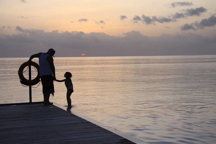 Father Daughter Sunset