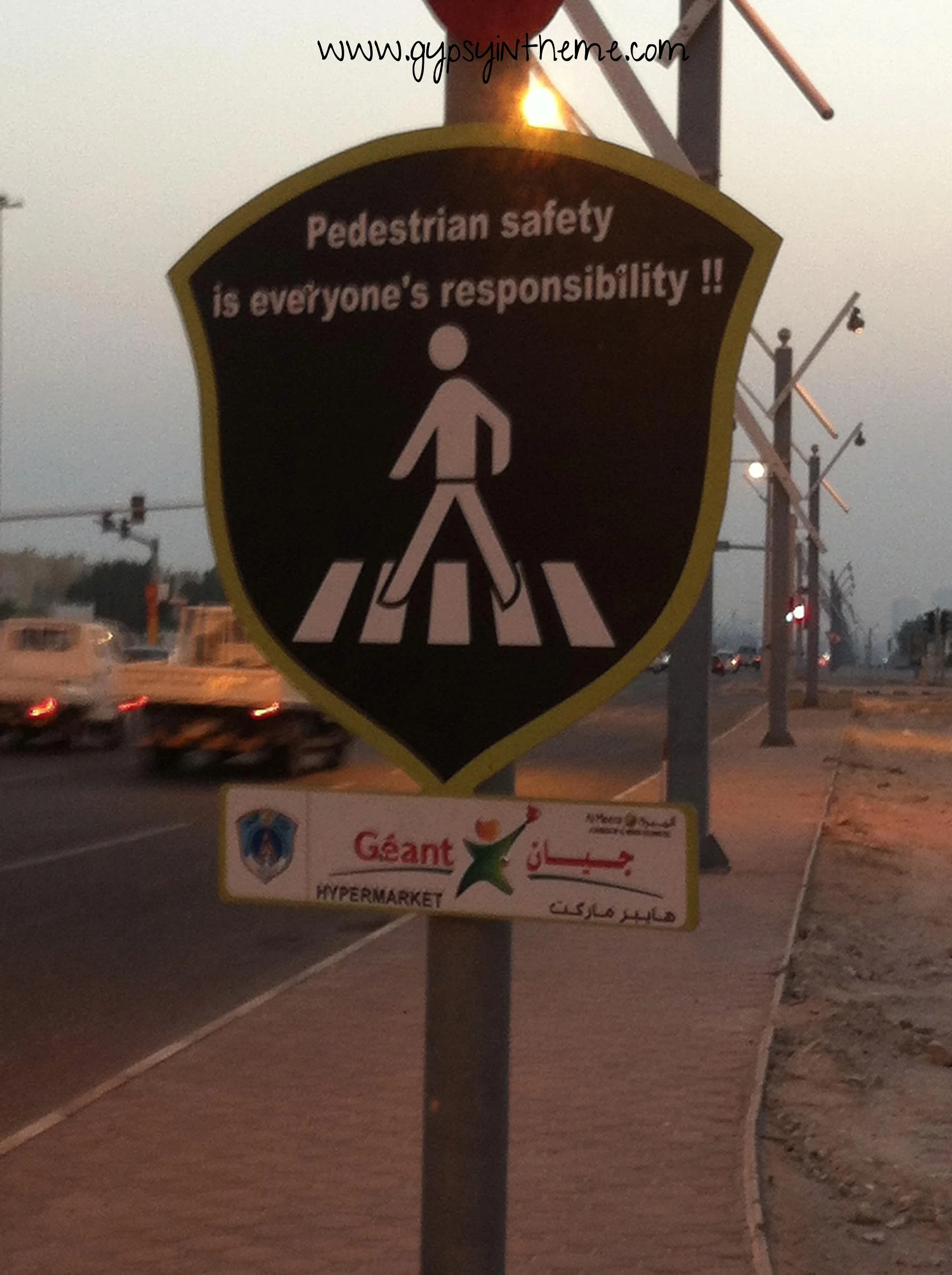 This is the sign we first see as we leave the compound, and it warms our heart. This city WANTS us to enjoy our run.
