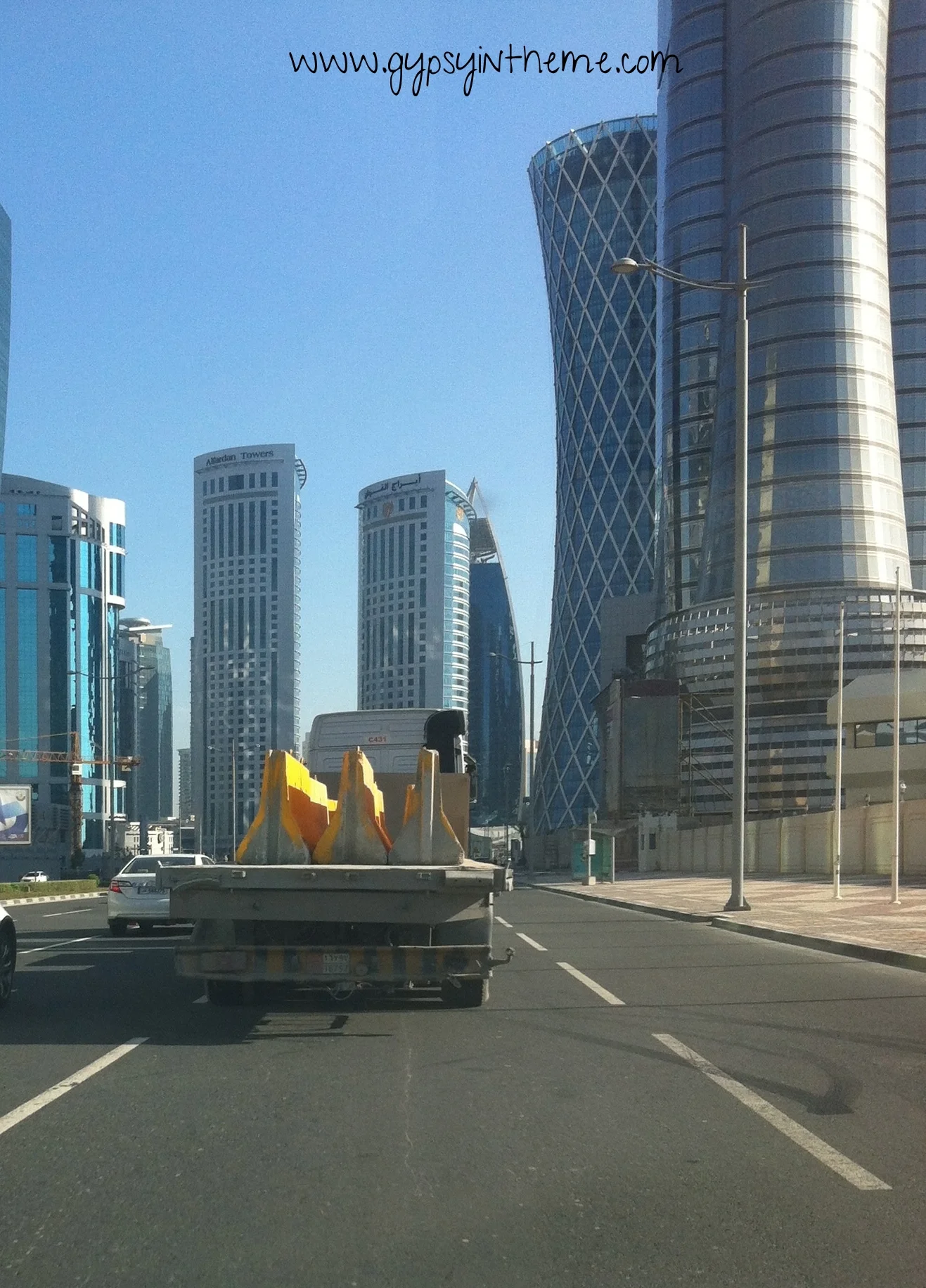 Unsecured jersey barrier load ...