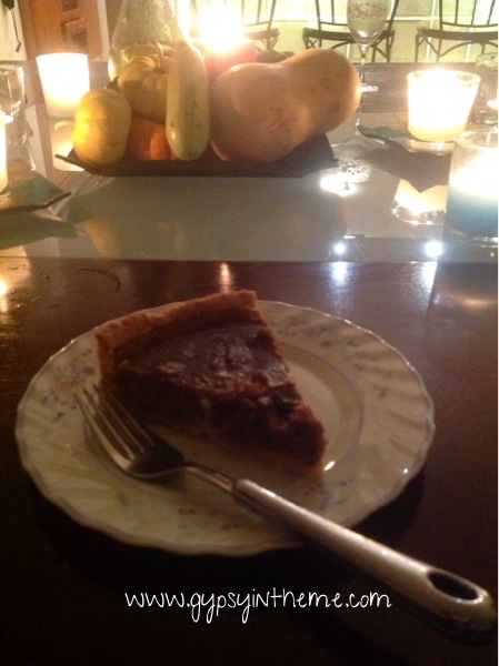 Homemade pumpkin pie (even the crust)!