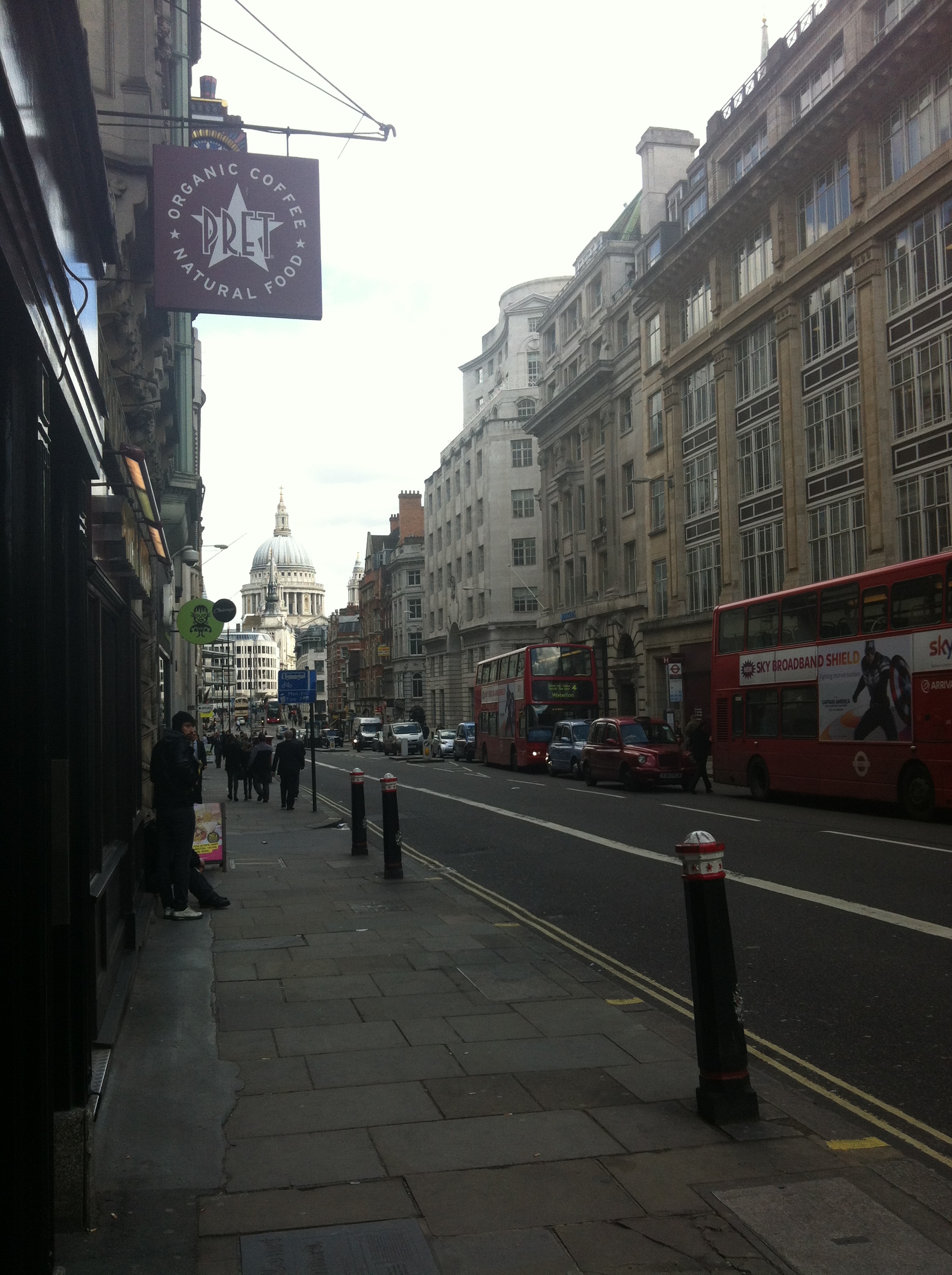 View of St. Paul's Cathedral from Fleet St.