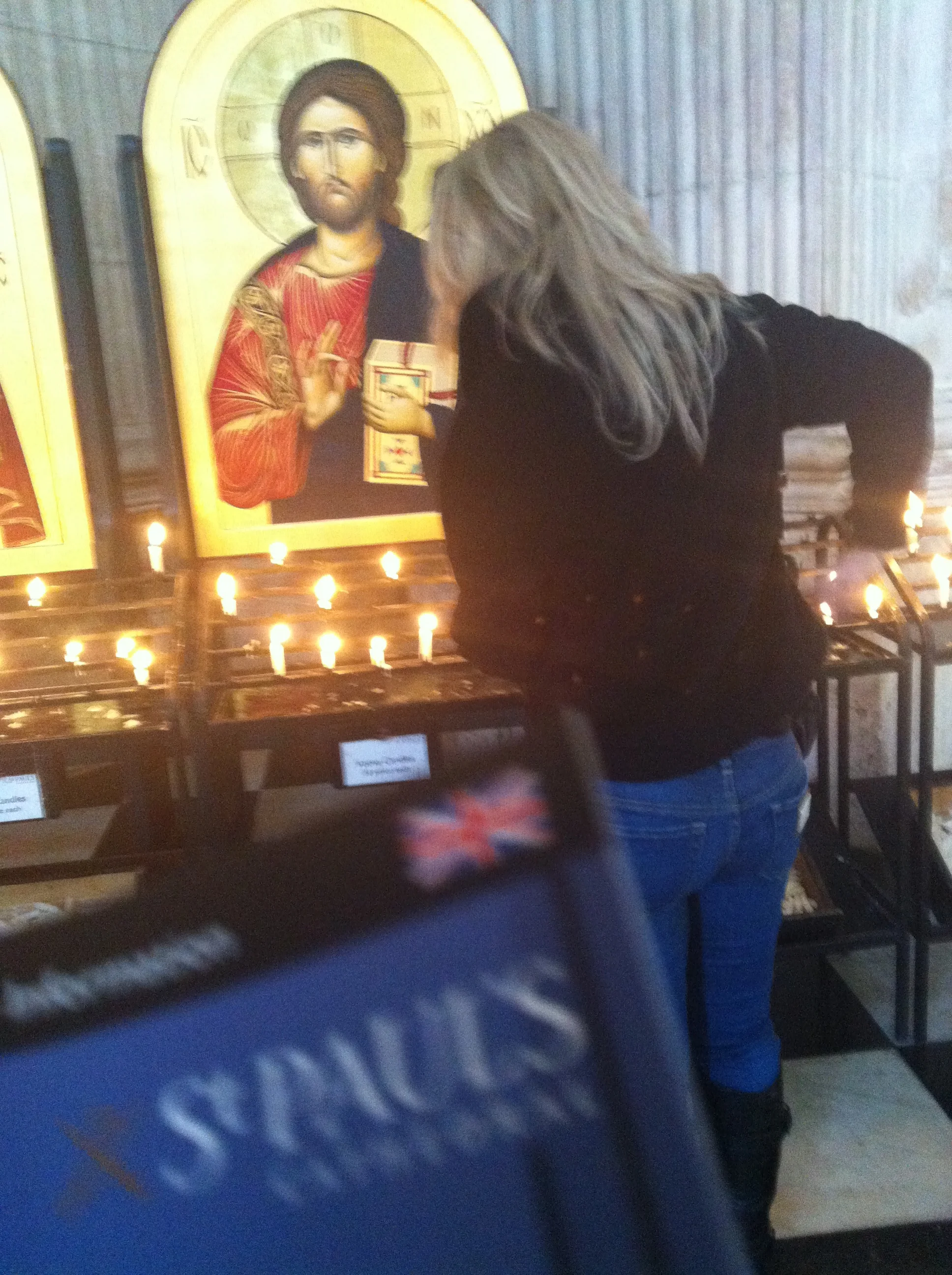 Lighting a candle for my dad, God rest his soul.