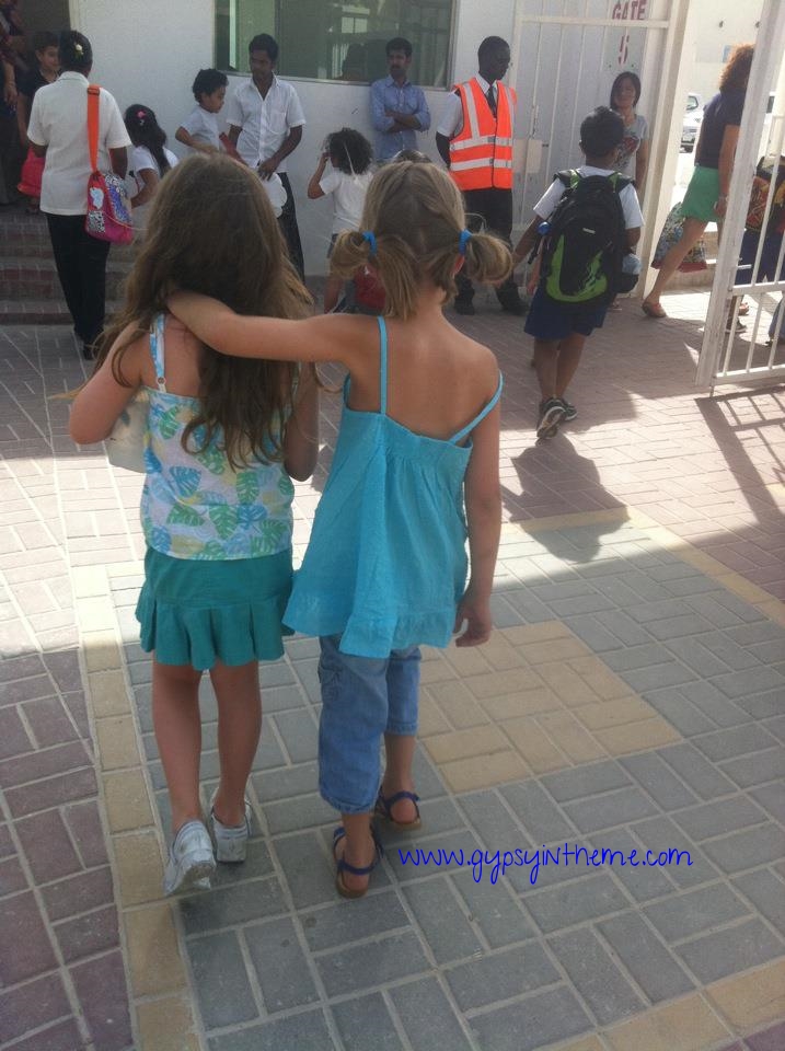 Last day of grade 1. Little BFF's exiting the school year with grace. This year's exit will be much more painful I fear., as BFF is moving on. Where has time gone? 