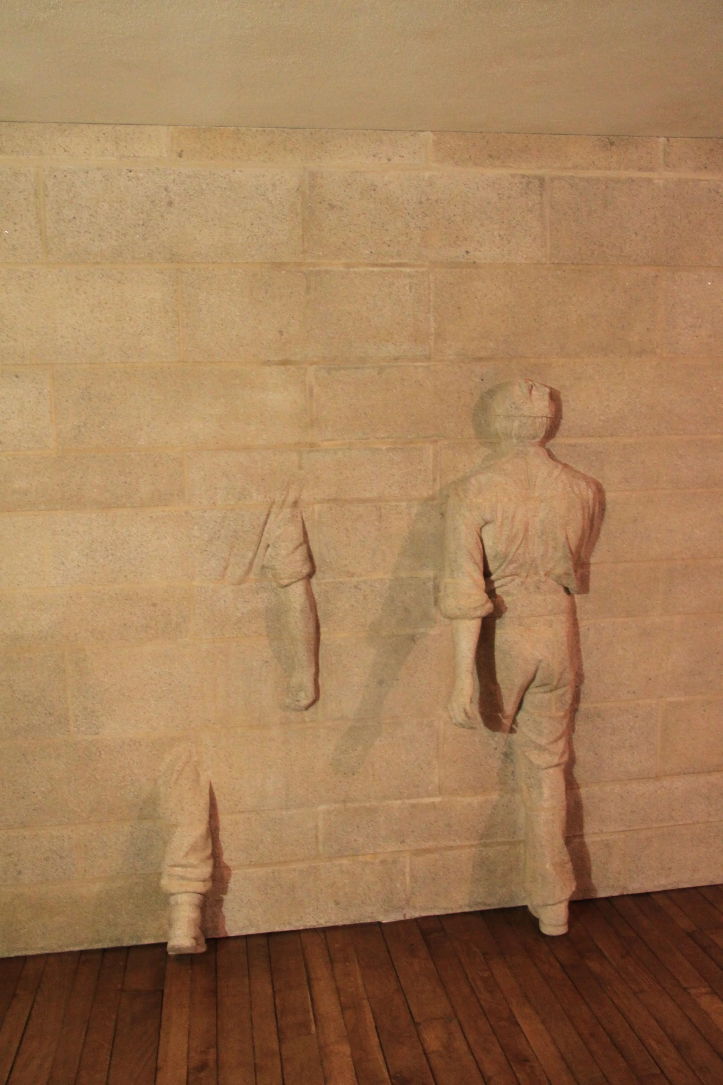 One of the walls in the castle. A memorial to a son lost on the battlefield.