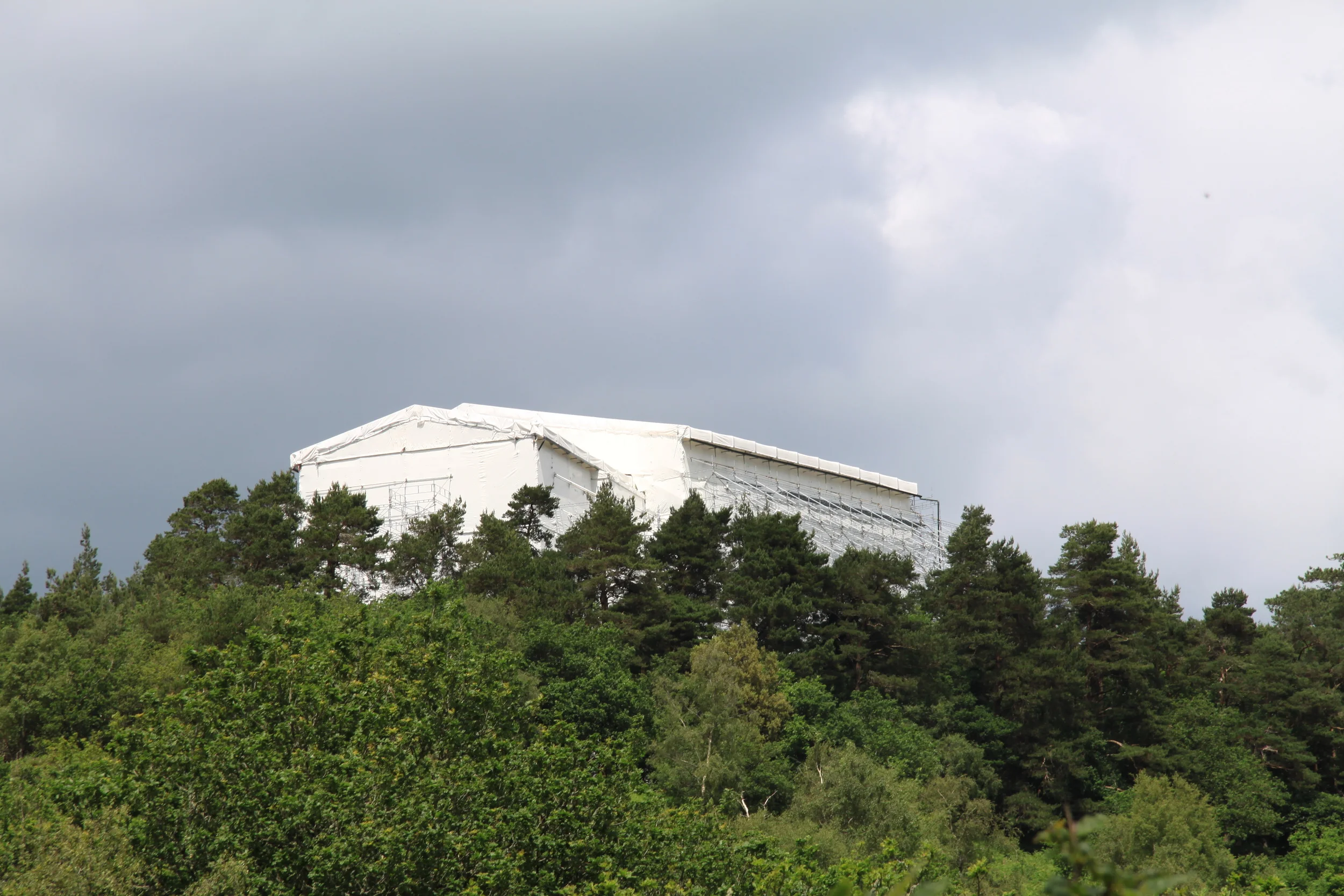 All we could see of Castle Drogo from the outside ....