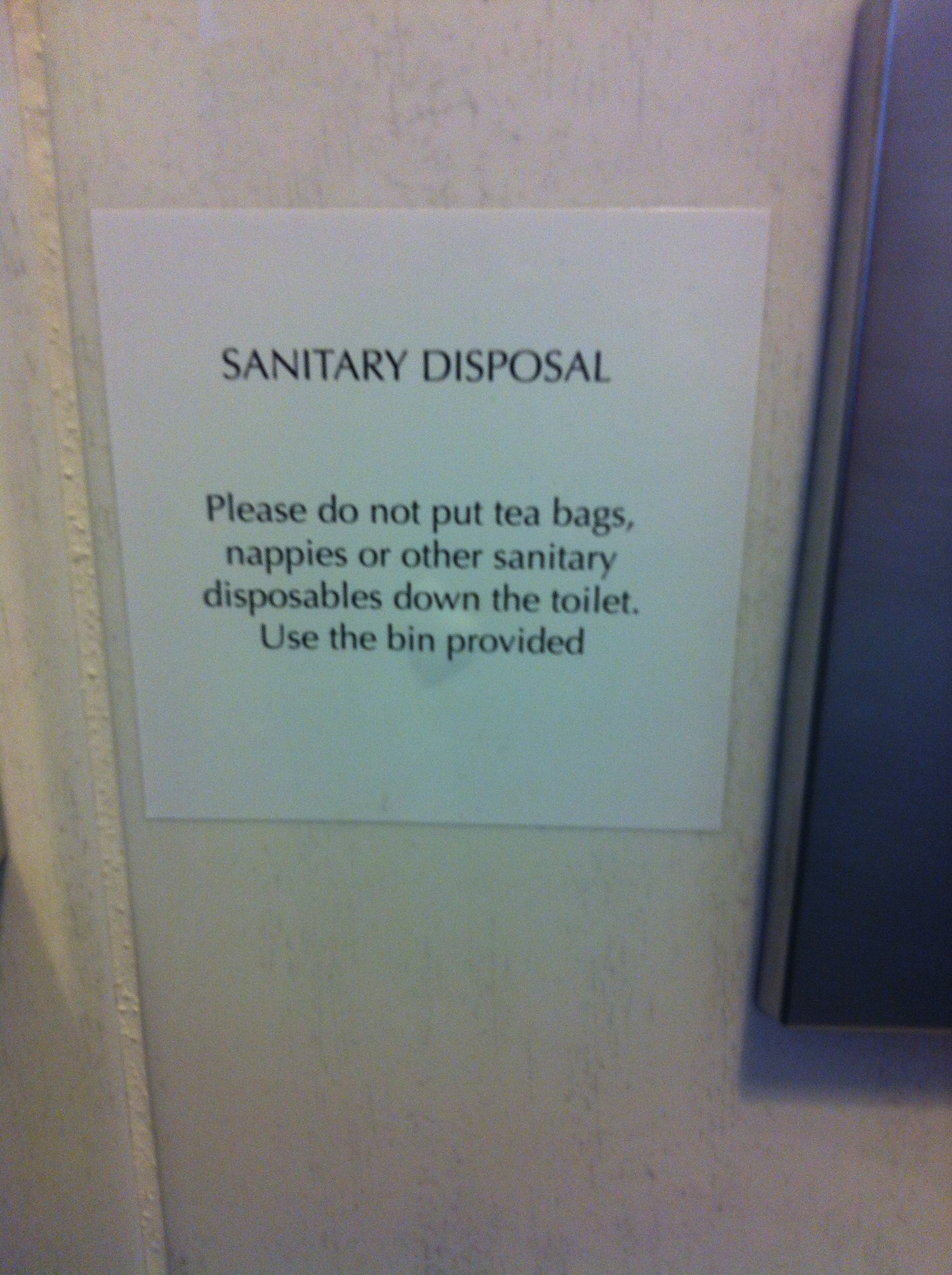 I'm assuming this is meant for those who prefer to enjoy their tea in the privacy of the pub loo? It goes without saying that steak and chips have no place down the toilet either ...