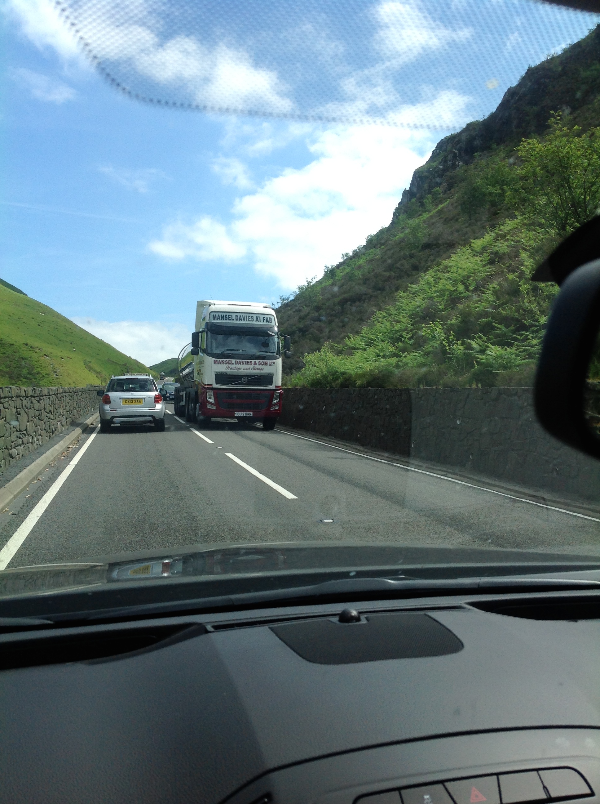 You can't see me, but I'm reaching for the flask of wine I've hidden in my bag ... Close encounters of the Welsh kind ...