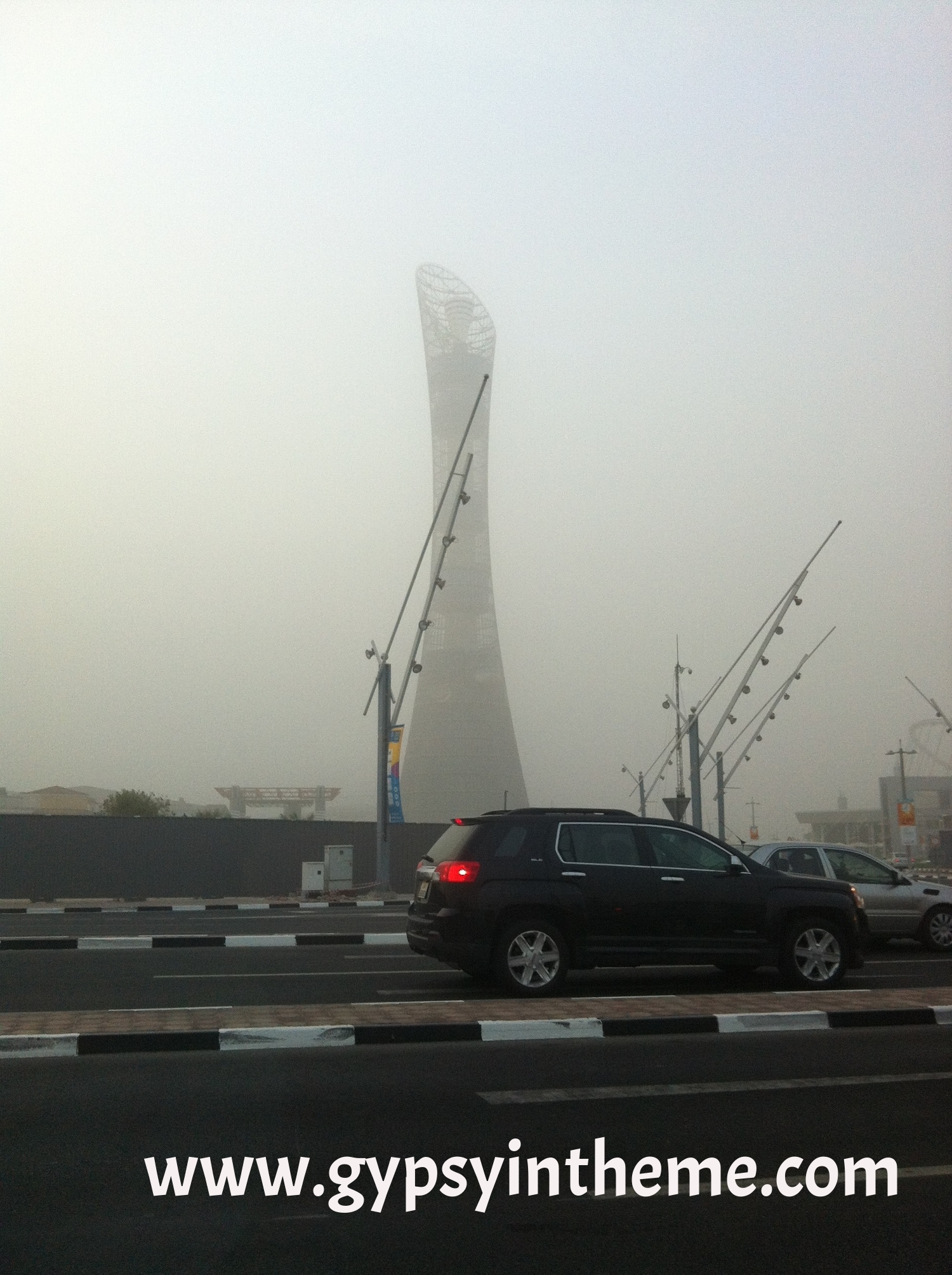 4:30 p.m. on a weekday afternoon in July ... it's still daylight, but the dust is blocking the sun. 