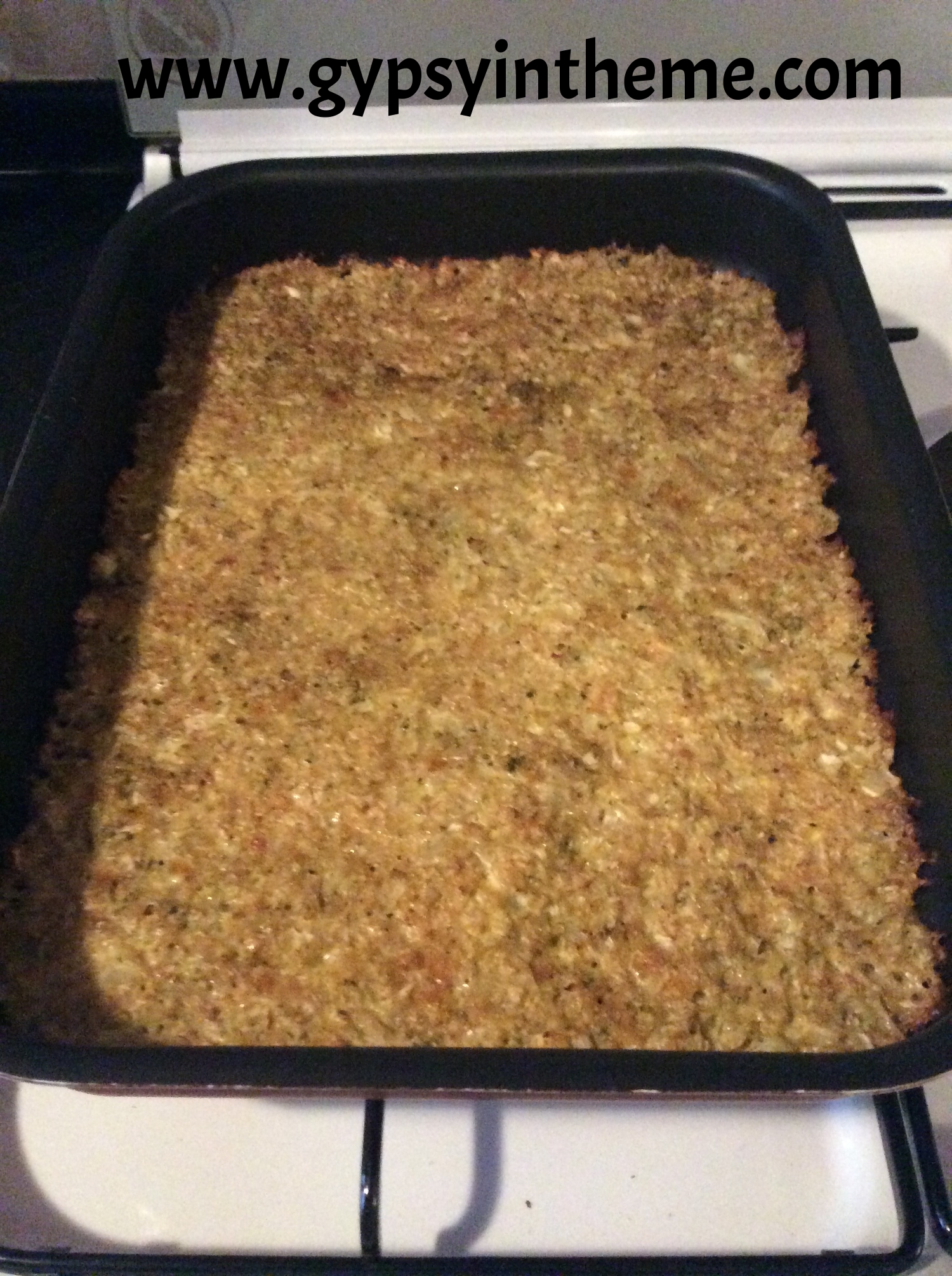 This is what the wheatless crust looked like after 40 minutes in the oven.
