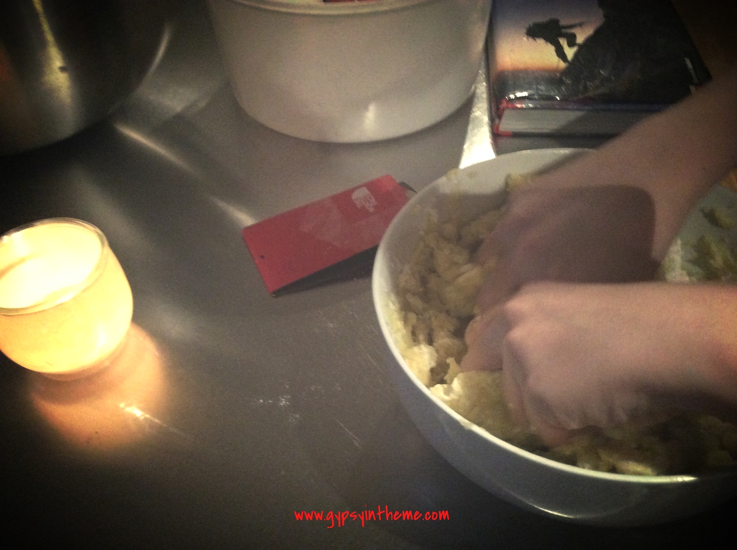 Over the six years, Kiddo's progressed to making last night's dinner ... homemade gnocchi!