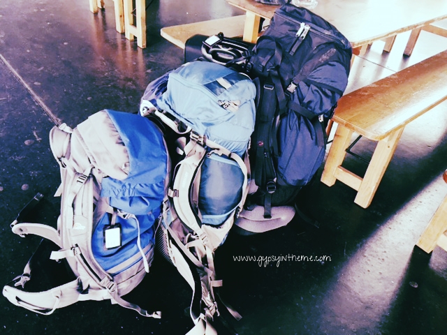 Rucksacks on the ready ...