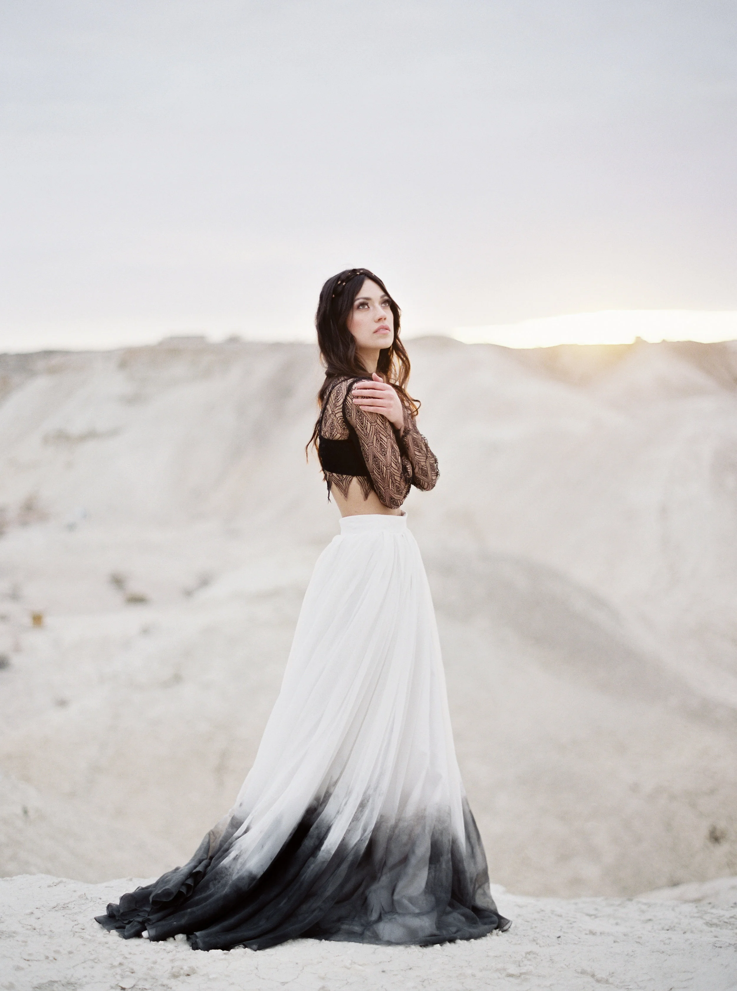 Black Ombre Wedding Dress